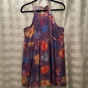 Altar’d State Purple Floral Sun Dress, Size M